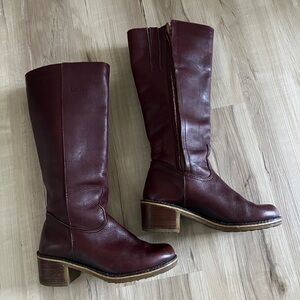 Vintage L.L. Bean Blondo Leather Shearling Boots-8